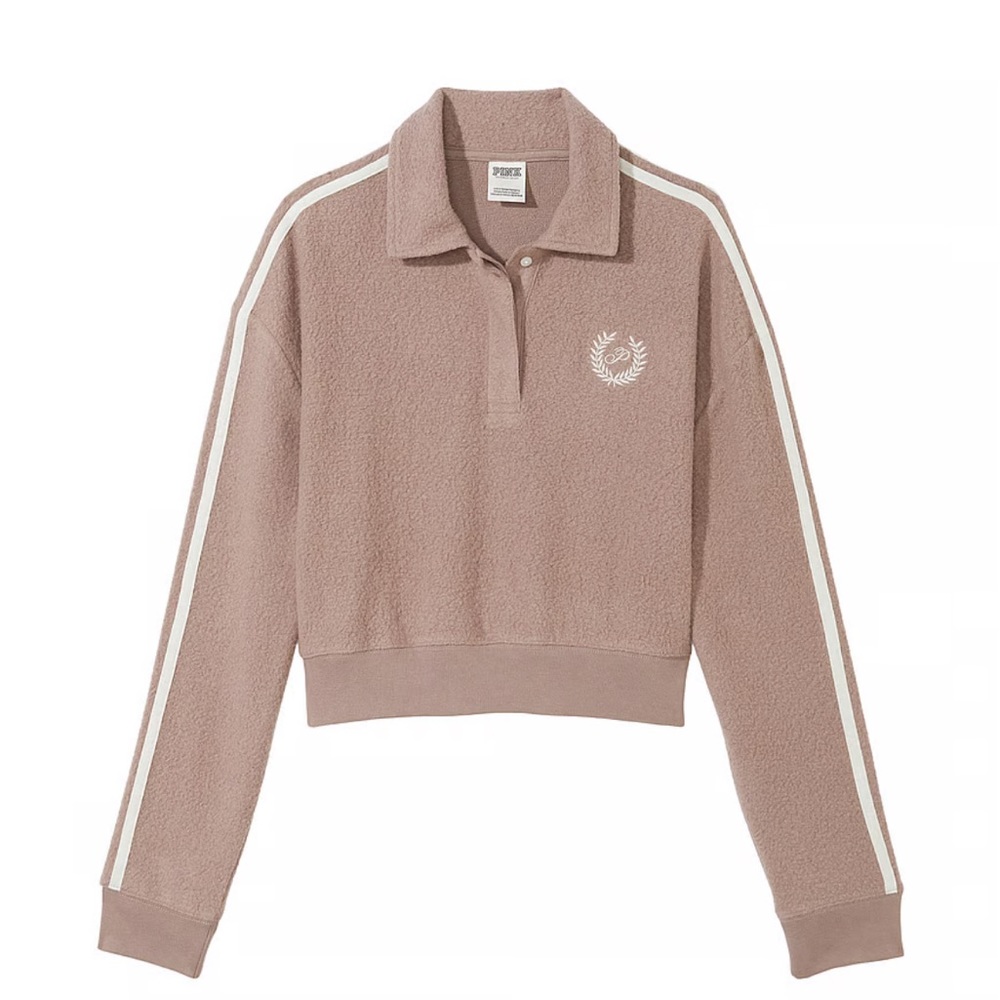 PINK Victoria’s Secret fleece crop sweatshirt - Picture 7 of 7